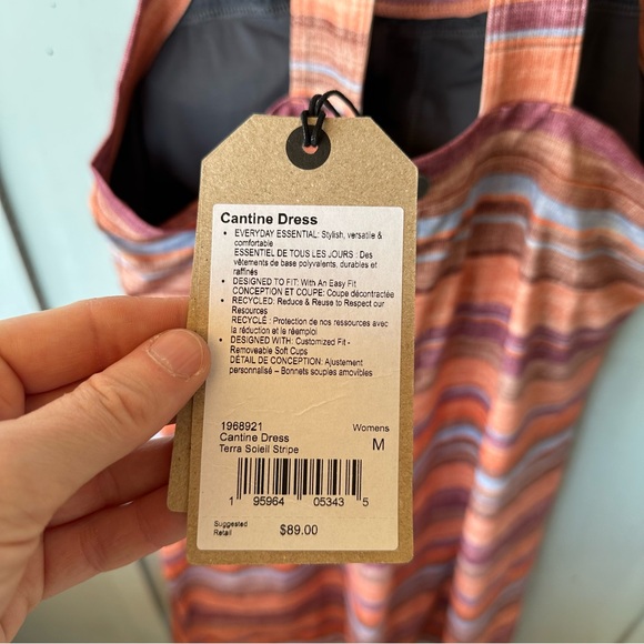 NWT Cantline Terra Soleil Striped Pink Orange A-Line Women's Skirt Size Medium - Picture 5 of 7